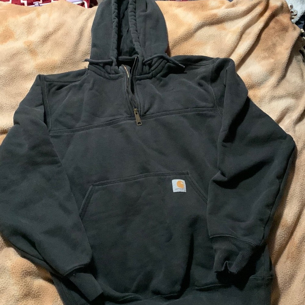 Rain defender 1/4 zip carhartt hoodie